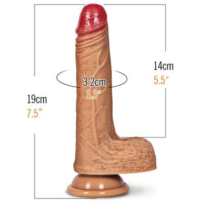 RD-04現実的な張形の性のおもちゃGの点の肛門の張形のバイブレーターの雄ん鶏のVibeのハンズフリーの吸引のコップ