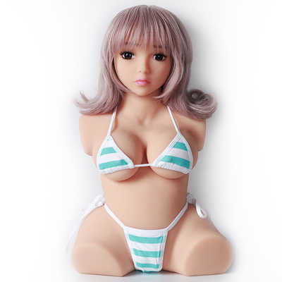 半分ボディ性の人形大人プロダクト日本のおもちゃの膣の大きく自然なろばの人のオスのMasturbatorのための中国の女性の猫の人形