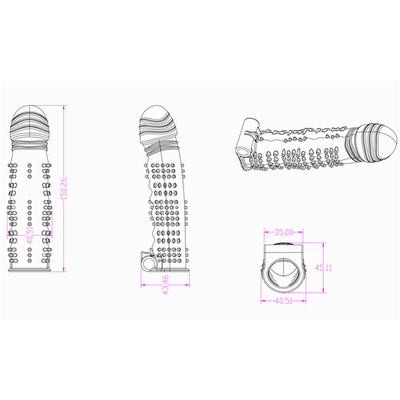 男性の安全なゴム製性のおもちゃのためのヨーロッパの陰茎の袖延長