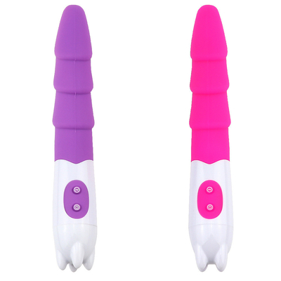 6 スピード シリコン振動器 バッテリー電源付き セックスおもちゃ 女性用ディルド振動器