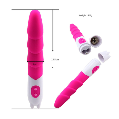 6 スピード シリコン振動器 バッテリー電源付き セックスおもちゃ 女性用ディルド振動器