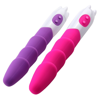 6 スピード シリコン振動器 バッテリー電源付き セックスおもちゃ 女性用ディルド振動器