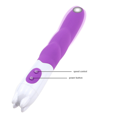 6 スピード シリコン振動器 バッテリー電源付き セックスおもちゃ 女性用ディルド振動器