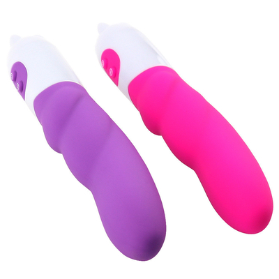 6 スピード シリコン振動器 バッテリー電源付き セックスおもちゃ 女性用ディルド振動器