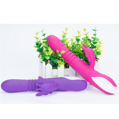 自動推力ヘッド 携帯USB充電器 女性用のウサギ振動器