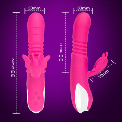 自動推力ヘッド 携帯USB充電器 女性用のウサギ振動器