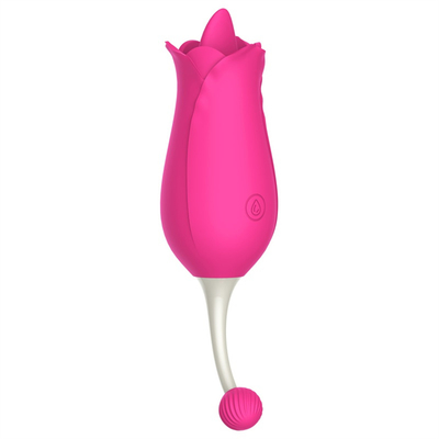 ダブルヘッド ローズ振動器 乳首 クリトラル刺激 マッサージ 振動器 舌 むしむし 振動器 女性用 セックス・トイ