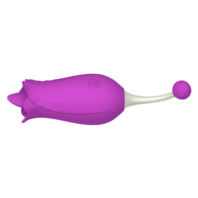 ダブルヘッド ローズ振動器 乳首 クリトラル刺激 マッサージ 振動器 舌 むしむし 振動器 女性用 セックス・トイ