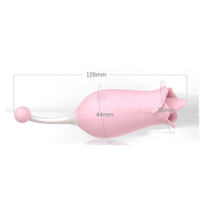 ダブルヘッド ローズ振動器 乳首 クリトラル刺激 マッサージ 振動器 舌 むしむし 振動器 女性用 セックス・トイ