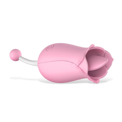 ダブルヘッド ローズ振動器 乳首 クリトラル刺激 マッサージ 振動器 舌 むしむし 振動器 女性用 セックス・トイ