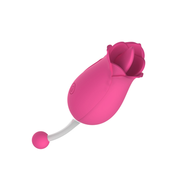 ダブルヘッド ローズ振動器 乳首 クリトラル刺激 マッサージ 振動器 舌 むしむし 振動器 女性用 セックス・トイ