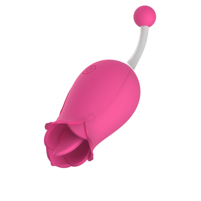 ダブルヘッド ローズ振動器 乳首 クリトラル刺激 マッサージ 振動器 舌 むしむし 振動器 女性用 セックス・トイ