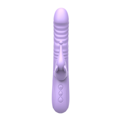 シリコン 伸縮式 暖かい ウサギの振動器 Gスポット クリトリスの刺激器 女性用セックスおもちゃ ウサギの振動器 女性用陰道