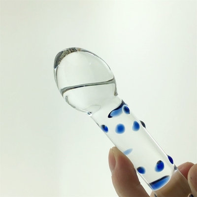 カラフル ガラスディルド ダブルヘッド ガラスディルド アナル バックプラグ 女性用 大きいピレックス ガラスディルド