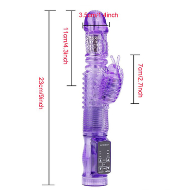 36 多速 自動 引き込める うさぎ振動器 旋回機能 ヴァギナ振動器 キッチン用