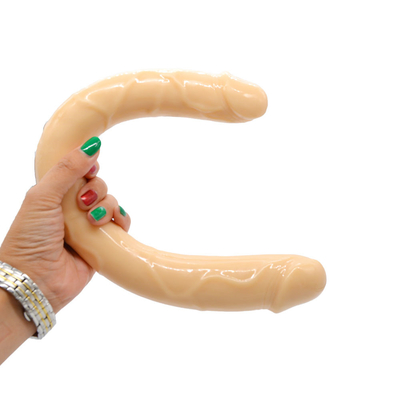 医療用TPEディルド U型ディルド 女性のオモチャのためのダブルヘッドペニス