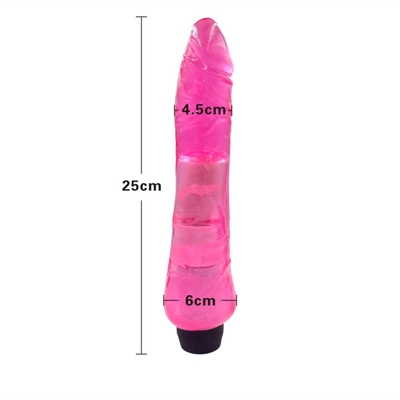 Gスポットクリトラル刺激器 シリコンゼリー振動器 女性用ディルド