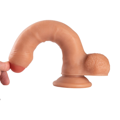 高品質の液体シリコンゴム 女性用セックスのおもちゃ 振動器 キッチンディルド 人工ゴムペニス