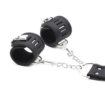 BDSM ボンダージュ 革の手錠セット 調整可能な拘束 ボンダージュ 足首帯 カップル ゲーム セックス製品