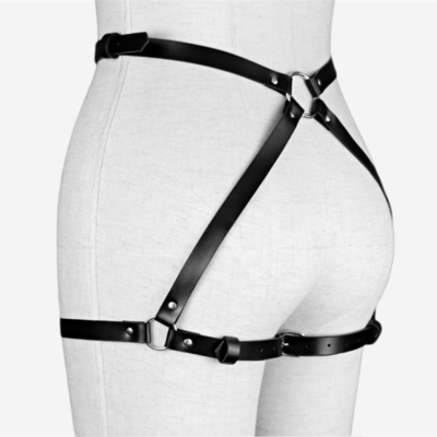 セクシーパンク レザー・ジャガイター 調整可能な腰帯 セックス・ボディ 脚 ハーネス 女性BDSM