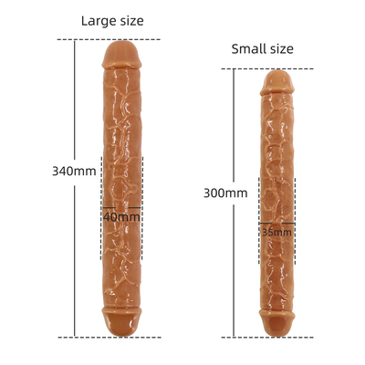 xese ベストセラー 巨大なダブルヘッド 医療用 TPE 高品質 レズビアン セックス・トイス 女性用 リアルなディルドー