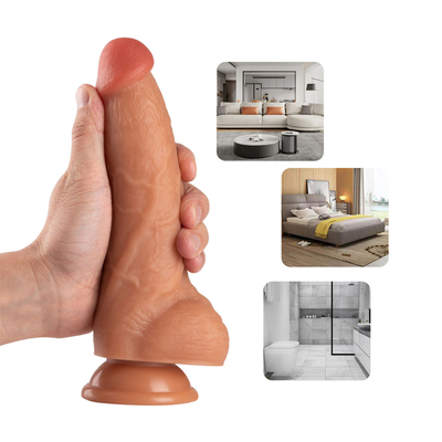 8.5 インチ現実的な PVC ディルド セックス グッズ ボディ安全な強力な吸盤ウルトラ ソフト