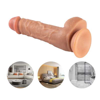 医療用PVC 現実的な柔らかいディルド 吸い込みカップ 大きい大きなディック 女性向け サイバー皮膚吸い込みカップ ペニス