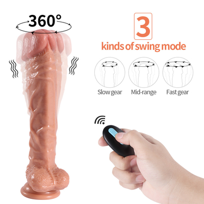 10"ポリ塩化ビニールの振動の回転現実的な張形、女性Clitoral Gの点のバイブレーターのマッサージャー