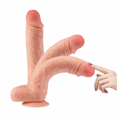 8.5インチ 大きいディルド ダブル液体シリコン素材 現実的なディルド masturbation 女性のためのディルド セックスおもちゃ