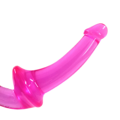 好色な倍によって終えられるストラップレスの張形の性のおもちゃTPEの陰茎のレズビアンの性のおもちゃ